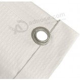 4 Less Co 3x6 Pies Vinilo en blanco Letrero de bandera blanca con ojales