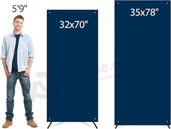 Anley Custom X Stand Banner - Film in PVC rigido aggiornato con occhielli in metallo - Banner X Frame personalizzato portatile per aziende, espositori per eventi