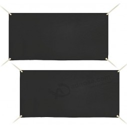 Vinyl-Banner blank Polyester Oxford Tuch mit hängenden Seilen 2x4 Fuß DIY Druck Vinylschilder für den Innen- und Außenbereich werben Werbeanzeige