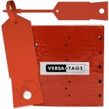 ARANCIONE Autobloccante Freccia Chiave Tag (1.000 per confezione) Dimensioni 4 1/2 