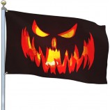 Bandiera di Halloween 3x5 Bandiera di zucca di Halloween spaventosa a doppia faccia Bandiera di Halloween all'interno ed esterna Bandiera Banner Festa Casa Cortile Giardino
