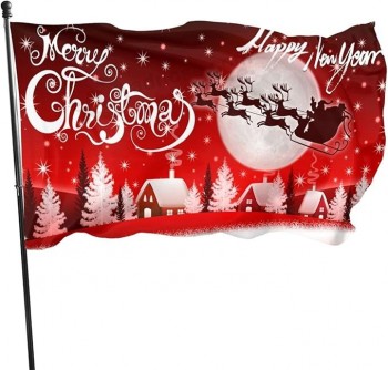Kerst Vlag 3x5 Ft Outdoor Vlag, Nieuwjaar Vakantie Vlag Voor Kerst Feest Tuin Yard Huis Decoratie