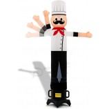 Air Wavers Tubo Gonfiabile Uomo Set - 6ft Chef Air Waver con Air Dancer Blower - Gonfiabile Tubo Pubblicitario Guy con Svolazzante Braccio Ondeggiante