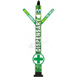 18ft alto dispensario aria ballerino gonfiabile - street-side accattivante delta gummies e pre-rolls burattino per dispensario pubblicità