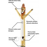 Air Dancers Gonflable Tube Man Attachment - 10 pieds de haut Wacky Waving Gonflable Dancing Tube Guy pour la promotion des affaires (ventilateur non inclus)