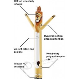 Air Dancers Gonflable Tube Man Attachment - 10 pieds de haut Wacky Waving Gonflable Dancing Tube Guy pour la promotion des affaires (ventilateur non inclus)