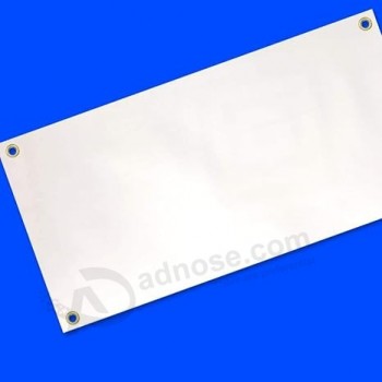 4 Less Co 2x4 Banner in vinile bianco bianco con occhielli