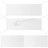 4 pezzi grande banner vuoto bianco parete banner poliestere oxford panno banner esterno hanging banner fai da te banner con corda appesa
