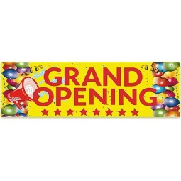 Grand Opening Banner, 3 x 10 ft Neues Geschäft Grand Opening Schild und Seil, Oxford Tuch Grand Opening Party Zubehör