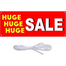 extra großes riesiges Verkaufsbanner, 96,5 ×37,4 Zoll langlebiges riesiges Verkaufsbanner im Freien Innenschilder mit Seil | Polyester