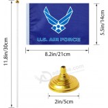 30 Pack Set di bandiere da scrivania militari americane degli Stati Uniti Piccole mini bandiere da tavolo armate dell'esercito degli Stati Uniti con base di supporto, eventi del fe