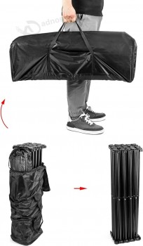 Fabric Pop Up Display Stand, 7-9/16' x 10' Trade Show Display Frame Stand Pop Up Backdrop Booth Stand, with Carrying Bag, 1 Pack