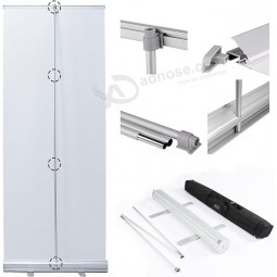Stand retrattile Roll Up Banner Sign Stand in alluminio retrattile Banner Sign Stand per esposizioni fieristiche Display per negozi 24×62 pollici (solo stand)