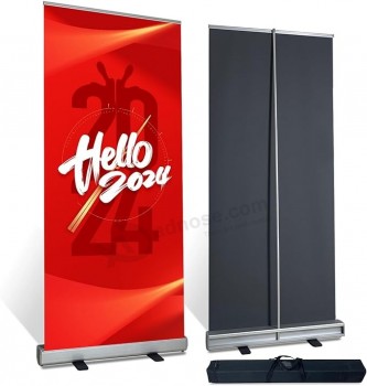 33.5"x80" (1 UNIT) Heavy-Duty Retractable Banner Stand with Padded Canvas Bag (Stand ONLY)