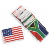 Pack de 50 pays, drapeaux, national de bureau, drapeaux, petit mini-pays, drapeau de table international international avec base de support, événements sportifs grandiose