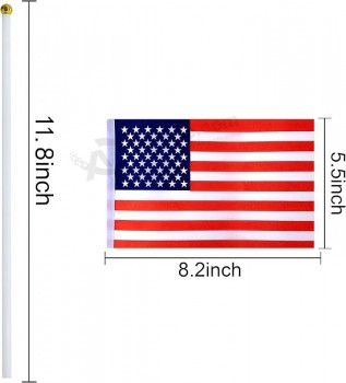 200 Countries International Flags of the World Small Mini Hand Held Flags on Stick,8.2 x 5.5 Inch