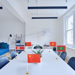 Bandiere asiatiche di 48 paesi Bandiere da scrivania nazionali, Piccola mini bandiera da tavolo mondiale internazionale del paese con base in piedi, eventi sportivi Grand