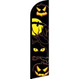 Occhi di Halloween nero/giallo senza vento Banner Pubblicità Bandiera di marketing