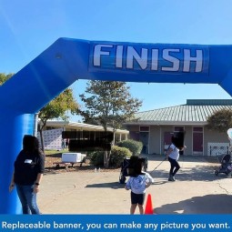 20Ft opblaasbare boog opblaasbare start finish lijn boog met blazer, openlucht opblaasbare boog voor feest, 5K Race, Reclamehandel