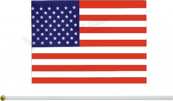 25パックハンドヘルドスモールミニフラッグアメリカアメリカ国旗アメリカ国旗スティックフラッグラウンドトップナショナルカントリーフラッグ、