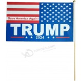 Bandiere Trump 2024, bandiere a mano a doppia faccia per il presidente Trump 2024