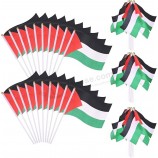 Piccola Palestina Bandiera Bastone Bulk 5,5 '' x 8,2 ' Mini Bandiera Palestina Mini Palestina Hand Held Bandiere Piccola Palestina Mano Sventolando Flag Sticks