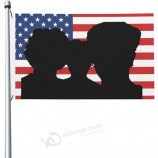 Drapeau américain rose personnalisé 3X5 pieds drapeau personnalisé avec décoration de salle photo pour hommes et femmes à l’intérieur et à l’extérieur