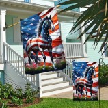 Drapeau américain FLAGWIX - Drapeau américain patriotique cheval MLN2926F, drapeau de la maison (29,5 « x 39,5 ») - Drapeaux des États-Unis Premium Polyester