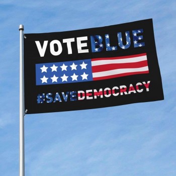 Save Democracy Vote Blue Make Truth Great Again 3X5 Ft Flag Enkelzijdige Decor Banner Tuinvlag voor Buitenkamer Binnen