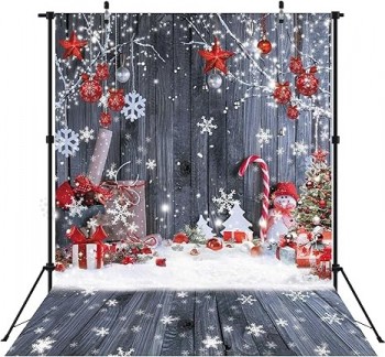 8x10ft holz holz fotografie banner winter urlaub schneeflocke weihnachten baum holz boden hintergrund party zubehör dekoration fotoshooting