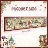Vintage Weihnachten Dekorationen Outdoor Hof Zaun Banner Schild, Frohe Weihnachten Weihnachtsmann Schneemann Hirsch Hof Zaun Banner Zeichen