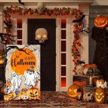 Bandiera di Halloween, felice Halloween fantasma zucca bandiera, Halloween Holiday Yard Flag Set 2 casa bandiera 28 x 40 e giardino bandiera 12x18 doppio lato