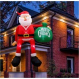 8FT 크리스마스 Inflatables 옥외 훈장, LED를 가진 상승 산타 파열 마당 훈장, 크리스마스를 위한 팽창식 크리스마스