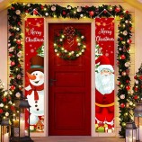 Decorazioni natalizie Set di insegne per portico da cortile all'aperto - Buone decorazioni natalizie per striscioni di Natale, decorazioni natalizie per Babbo Natale pupazzo di nev