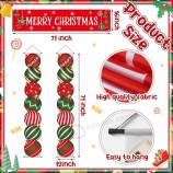 3 Pcs Décoration de Noël Extérieur Porche Signe Pour Avant Cour Noël Bannière Suspendue Joyeux Boule de Noël En forme Pour Noël
