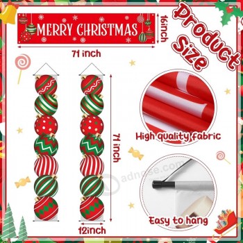 3 stuks kerstversiering buiten kerst veranda teken voor voortuin kerst opknoping banner vrolijk kerstbal gevormd voor kerst