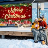 Grande Striscione di Buon Natale 72x44 pollici sfondo natalizio per decorazioni per feste di Natale, riunioni di famiglia, servizi fotografici e decorazioni natalizie