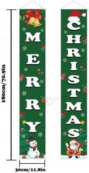 Kerstversiering Vrolijk Kerstfeest Banner Buiten Binnen, Hangend Vrolijk Kerstfeest Decoratie voor Thuis, Binnen Buiten Kerst Decor Muur