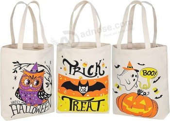 トリックオアトリートのためのハロウィントートリートバッグ、ハロウィーングッディキャンディーバッグ、キッズパーティーの好意用品のための