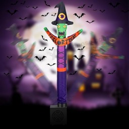 ハロウィーンインフレータブルチューブマン魔女奇抜な手を振るインフレータブルチューブガイブロワーチューブ付き男ハロウィーンデコレーショ