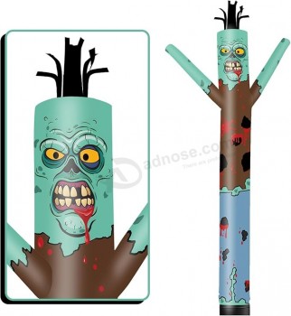 10FT Alto Halloween Tubo Inflável Homem Zombie Wacky Wavy Dancing Guy (12 '' Diâmetro) para Decoração Ao Ar Livre Publicidade Promoção de Negócios