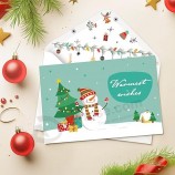 クリスマスカード、封筒付きメリークリスマスカード30枚、6種類のデザイン一括グリーティングカードと新年カード、暖かい休日を送るのに最適