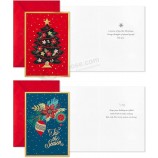 Hallmark Boxed Christmas Cards Assortment, Festive Foil (40 Cards and Envelopes)