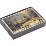 Hallmark Thomas Kinkade Коробка Рождественские открытки Ассортимент, Снежные сцены (3 дизайна, 24 открытки с конвертами)