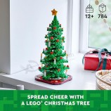 Juego de construcción de juguetes de árbol de Navidad para niños, decoración coleccionable para el hogar navideño, regalo de árbol de Navidad de mesa, proyecto de artesanía festiva