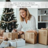 Hermosas pegatinas de etiquetas de regalo de Navidad - 210 etiquetas adhesivas artesanales de calidad para personalizar sus regalos navideños - Spread Joy