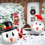 2 pièces 32 pouces géant PVC gonflable Noël décoré boules ornements extérieur grande boule de Noël pour Noël en dehors des vacances