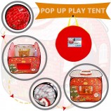 Tente de jeu de Noël pour les enfants, tente de jeu pop-up sur le thème de Noël, tente de jeu portable pliante intérieure et extérieure Playhouse pour garçons et filles