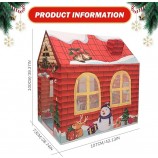 Tente de jeu, tente pour enfants, tente de jeu pour enfants de bande dessinée de dessin animé de Noël avec porte enroulable et fenêtres en maille, 42x29x47 pouces Oxford Cloth Kids