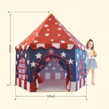 Play Tent for Girls Boys American Kids, Prince Princess Castle Playhouse Indoor & Outdoor Tent for Age 4 5 6 7 8, Toddler Teepee